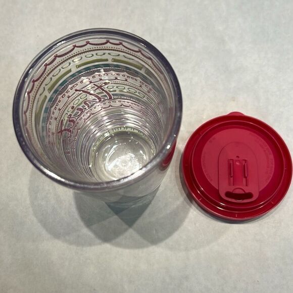 NEW Tervis for thirty-one Tumbler 16 oz Pink Lid Multi-Color Stripe Design - Picture 8 of 8